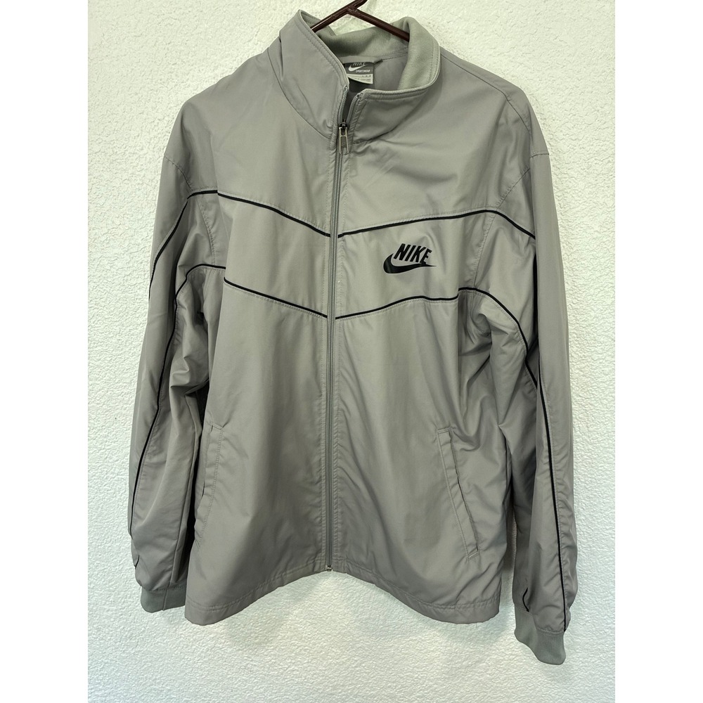 Nike Sportswear Mens Tracksuit Grey Full Zip Jacket and Pants Set Size Large